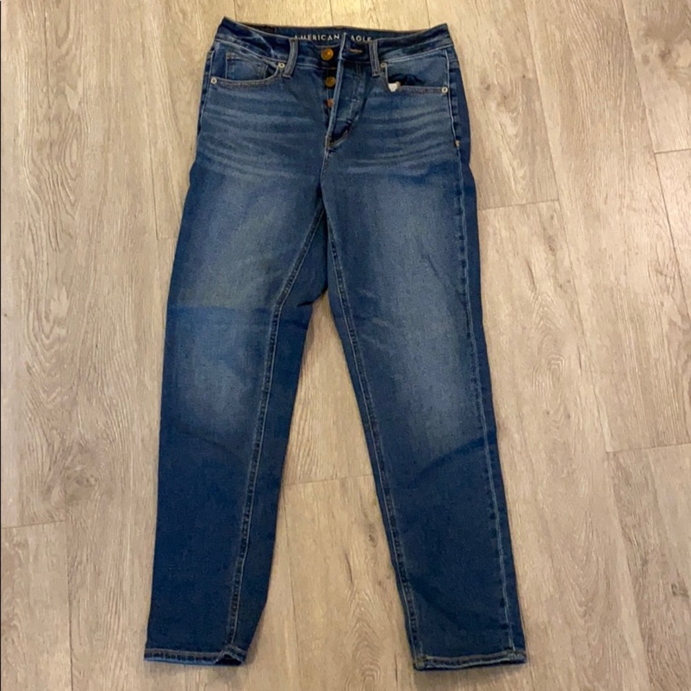 True blue hi rise Tom girl jeans